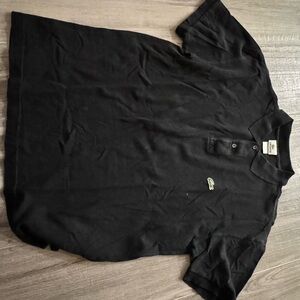 Y2K Retro Lacoste Men's Polo Shirt in Black